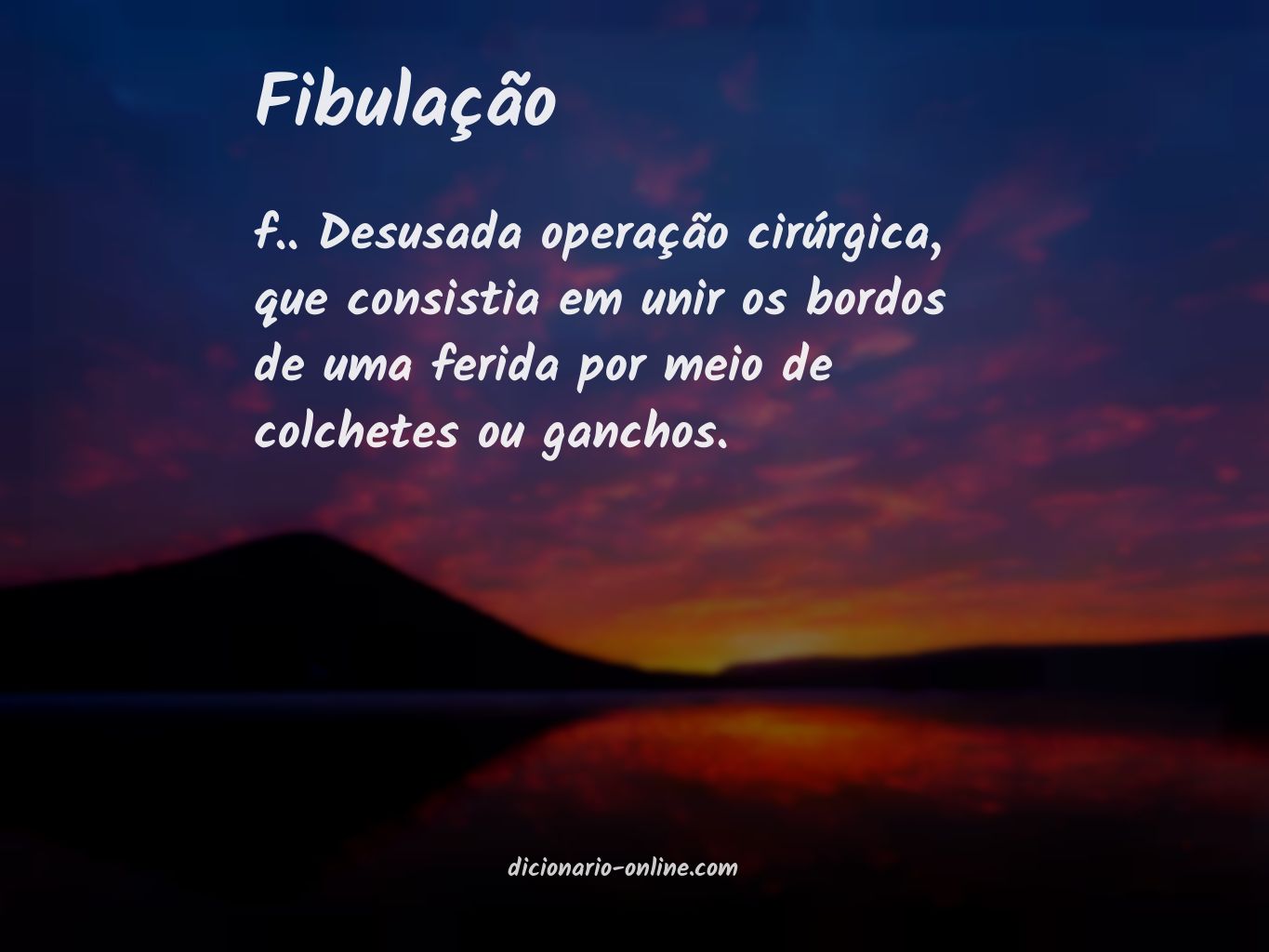 Significado de fibulação