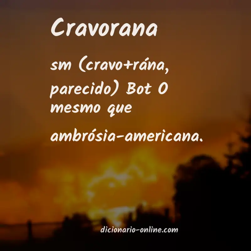 Significado de cravorana