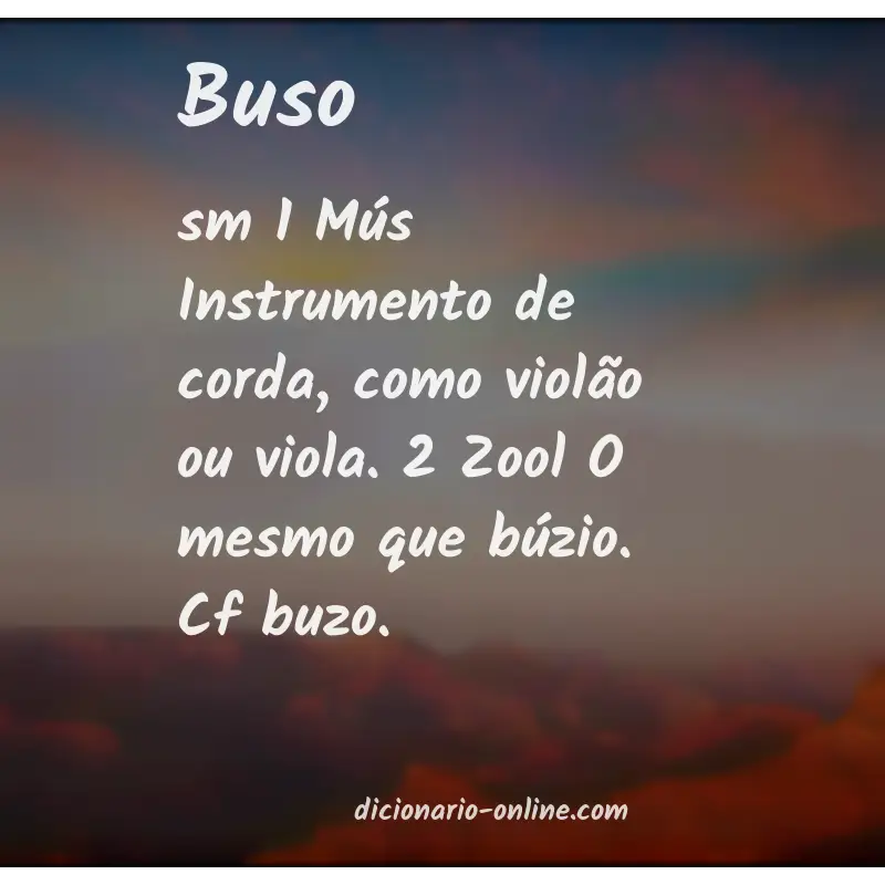 Significado de buso