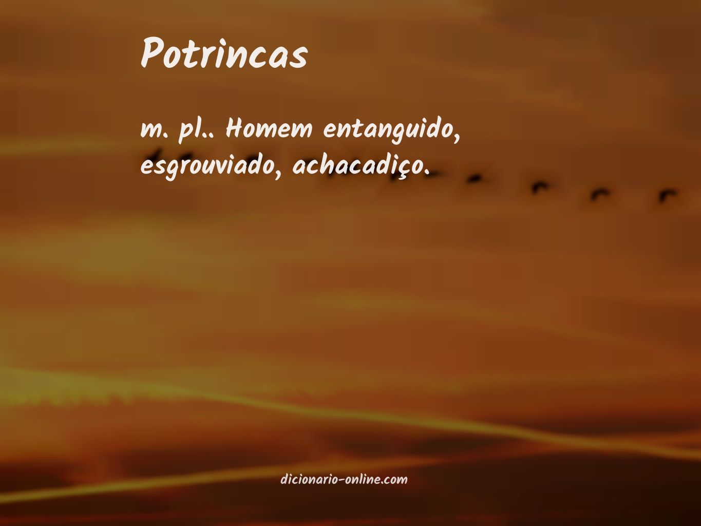 Significado de potrincas