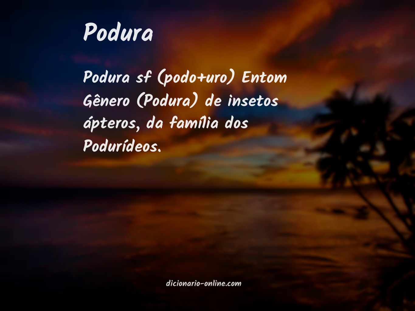 Significado de podura