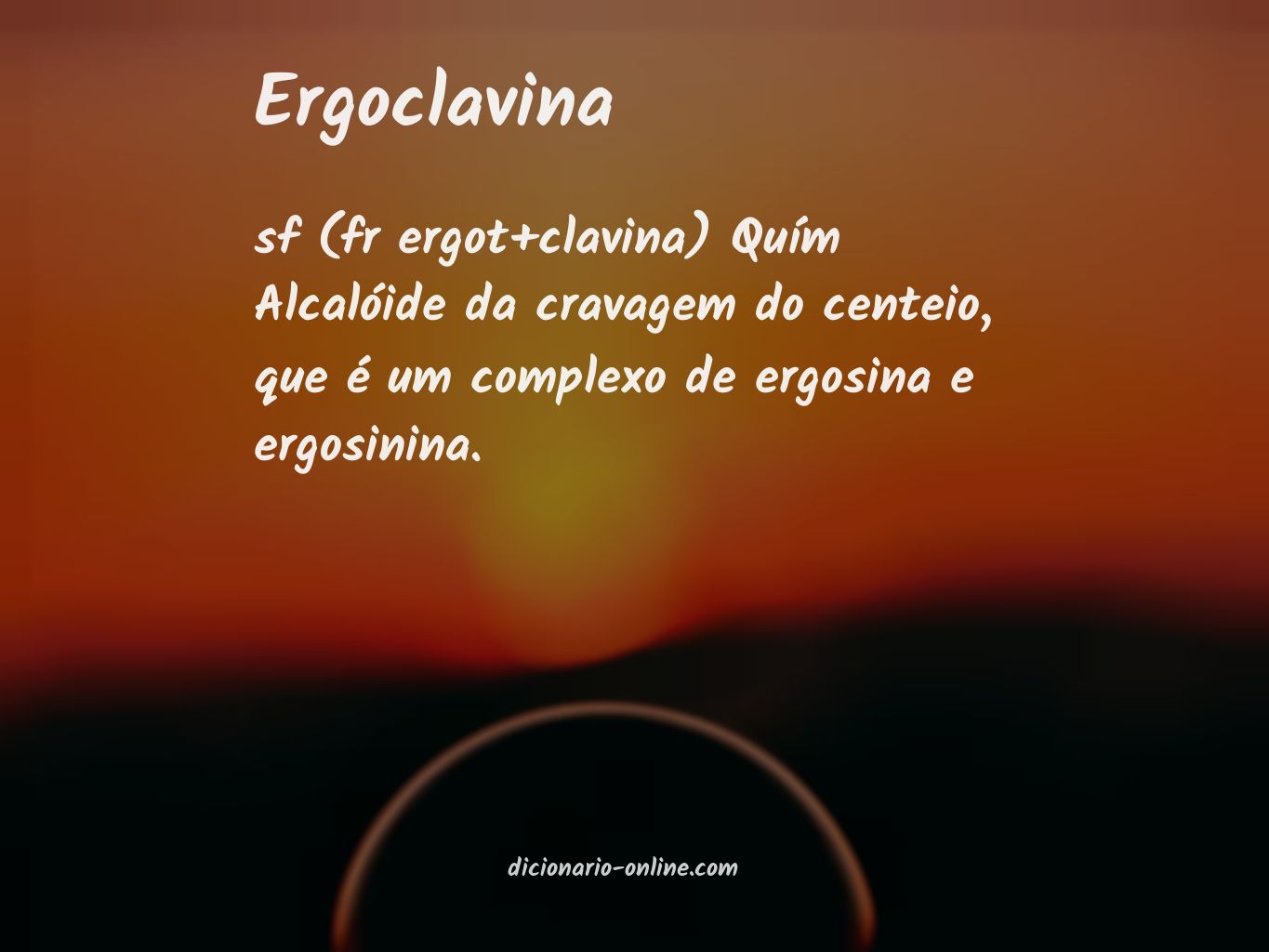 Significado de ergoclavina