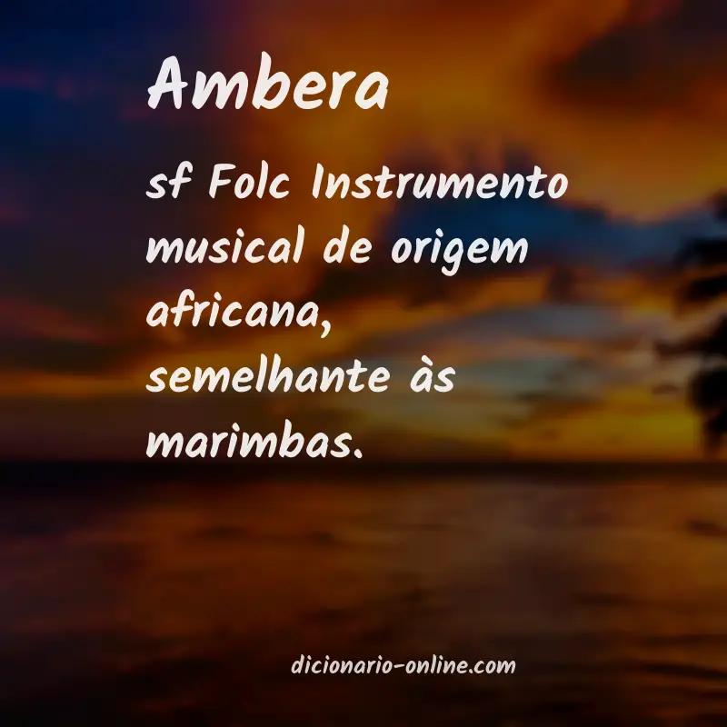 Significado de ambera