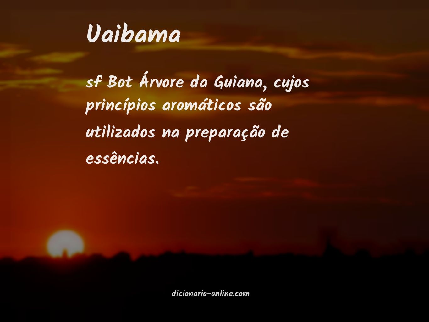 Significado de uaibama