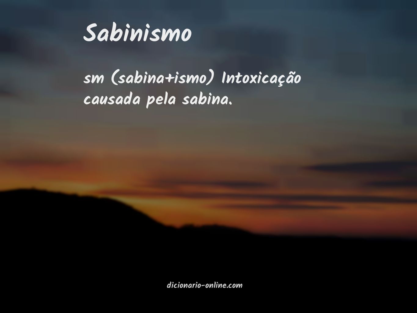 Significado de sabinismo