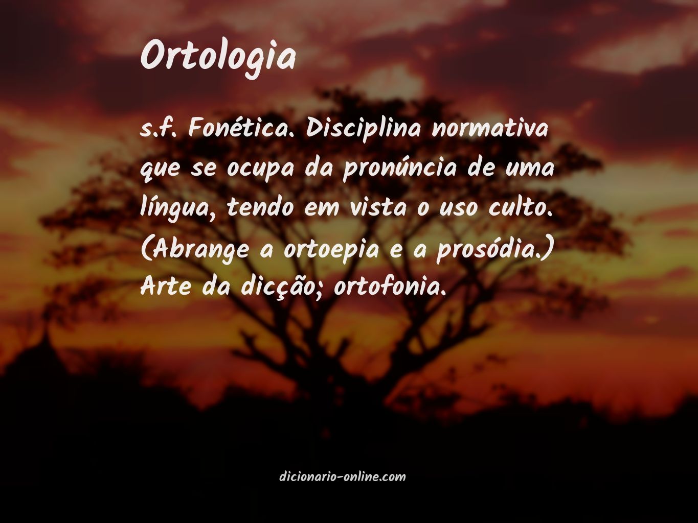 Significado de ortologia