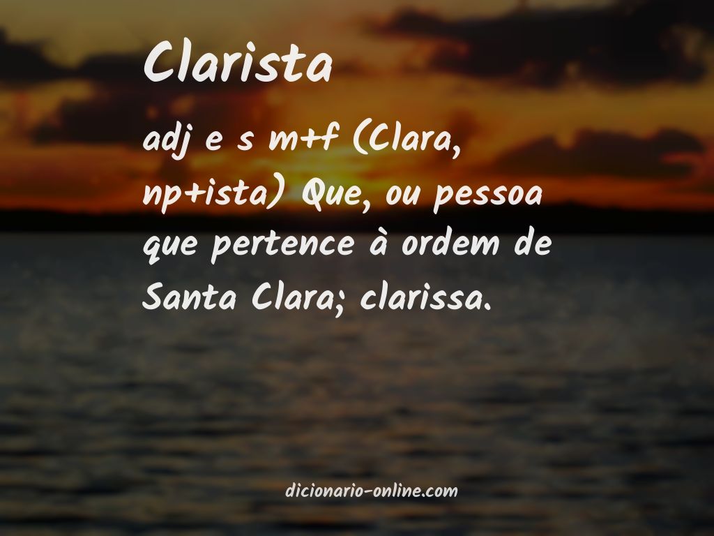 Significado de clarista