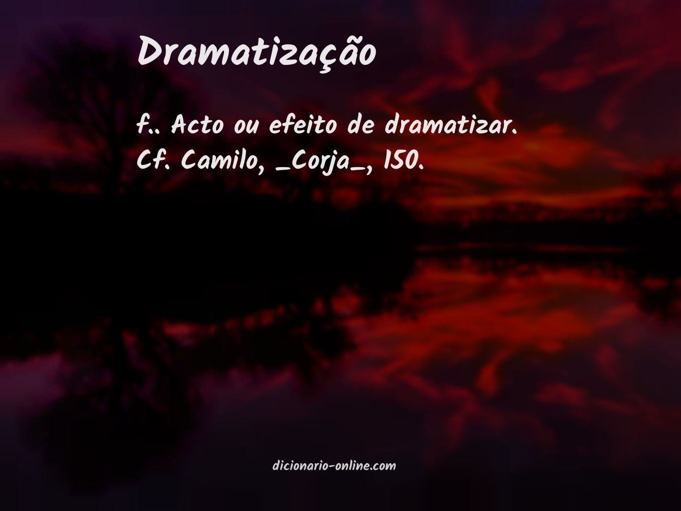 Significado de dramatização