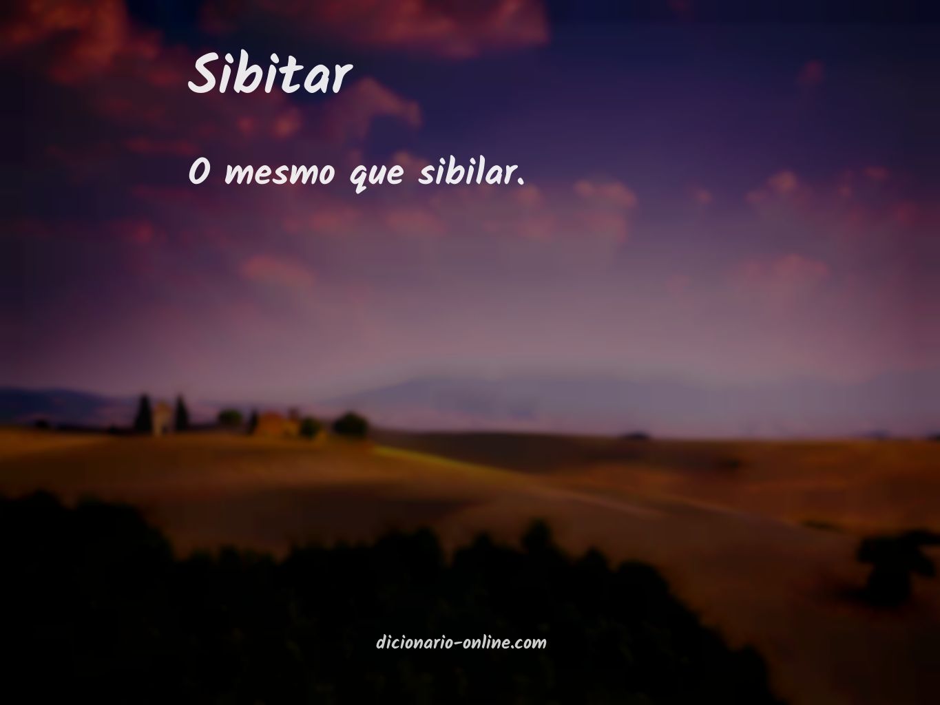 Significado de sibitar