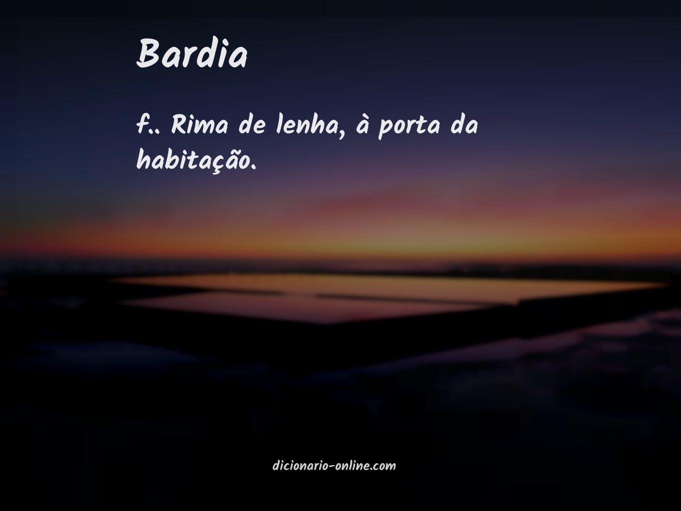 Significado de bardia