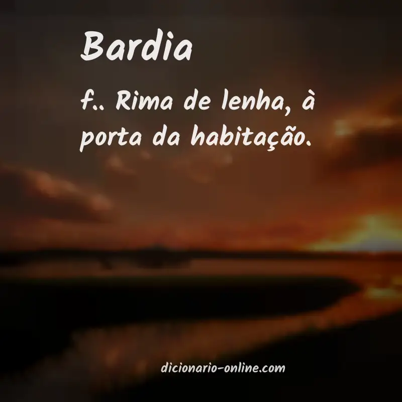 Significado de bardia