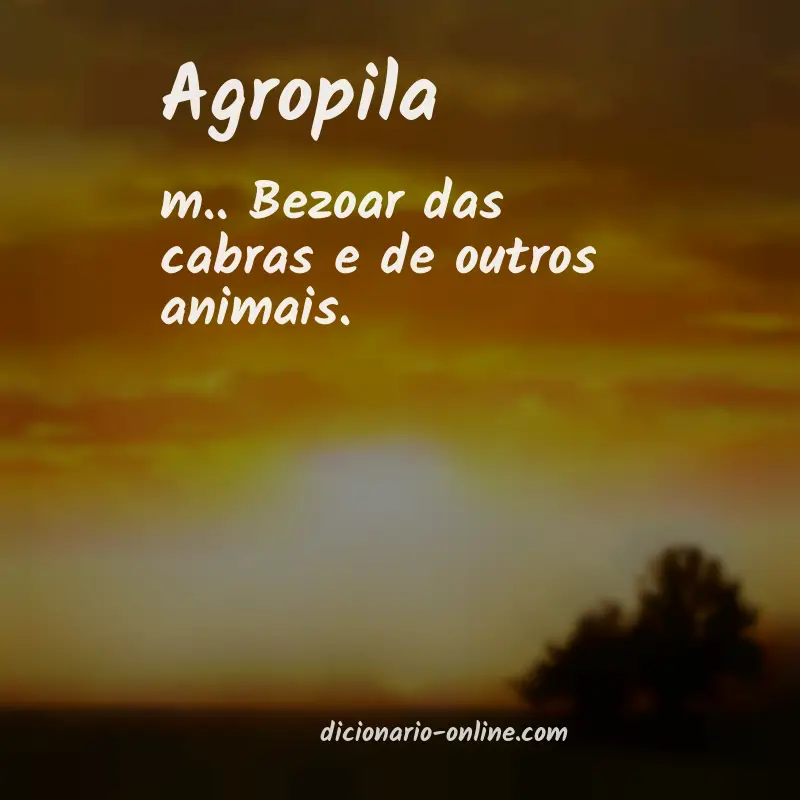 Significado de agropila