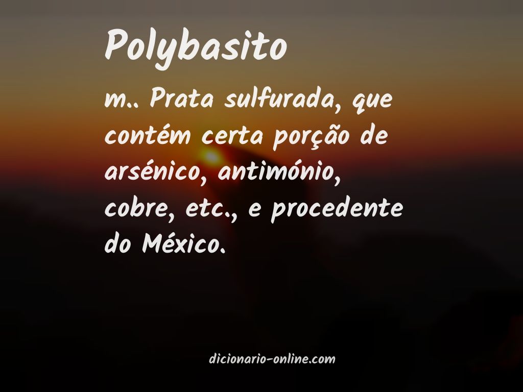 Significado de polybasito