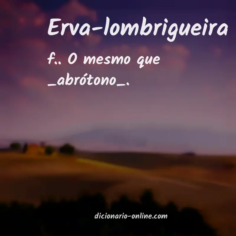 Significado de erva-lombrigueira