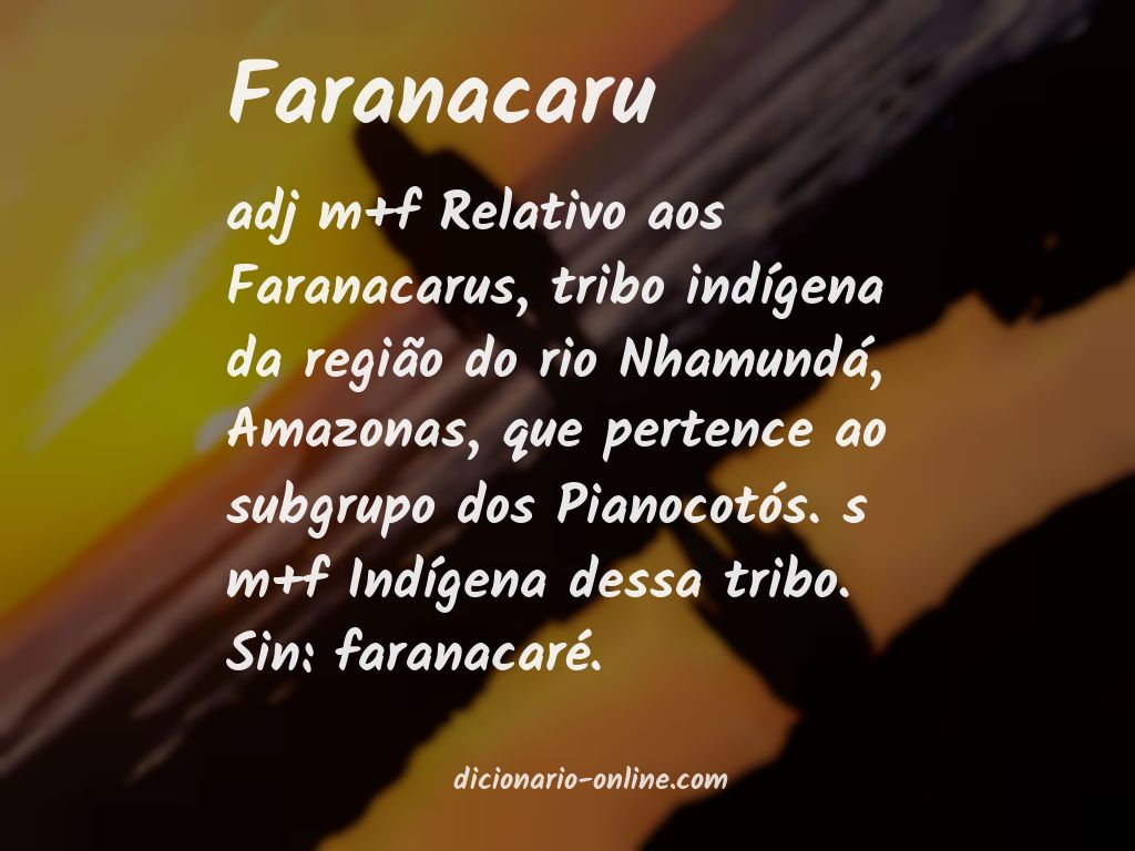 Significado de faranacaru
