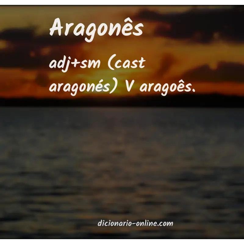 Significado de aragonês