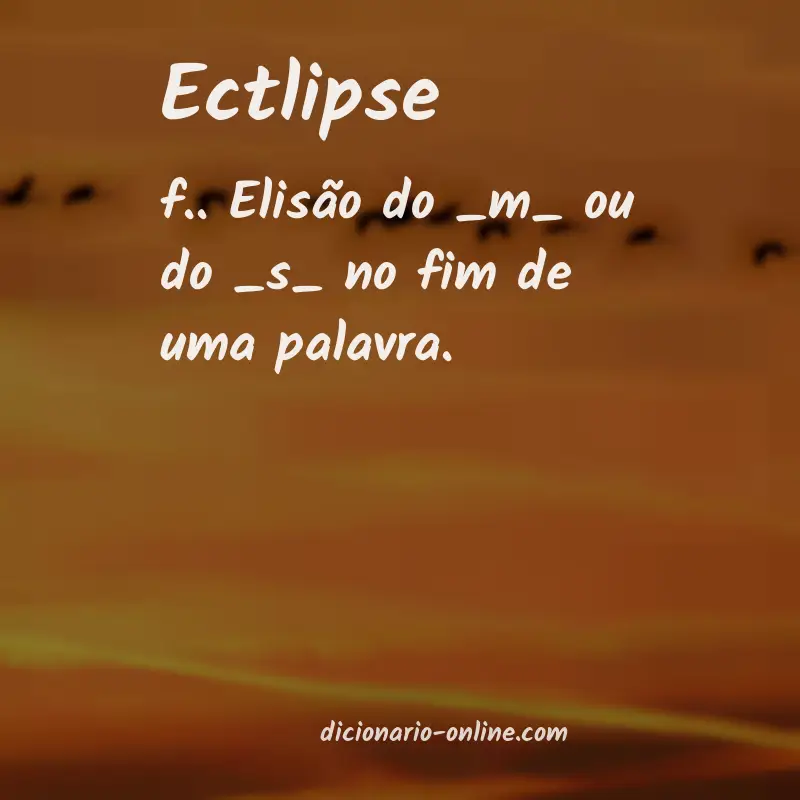 Significado de ectlipse