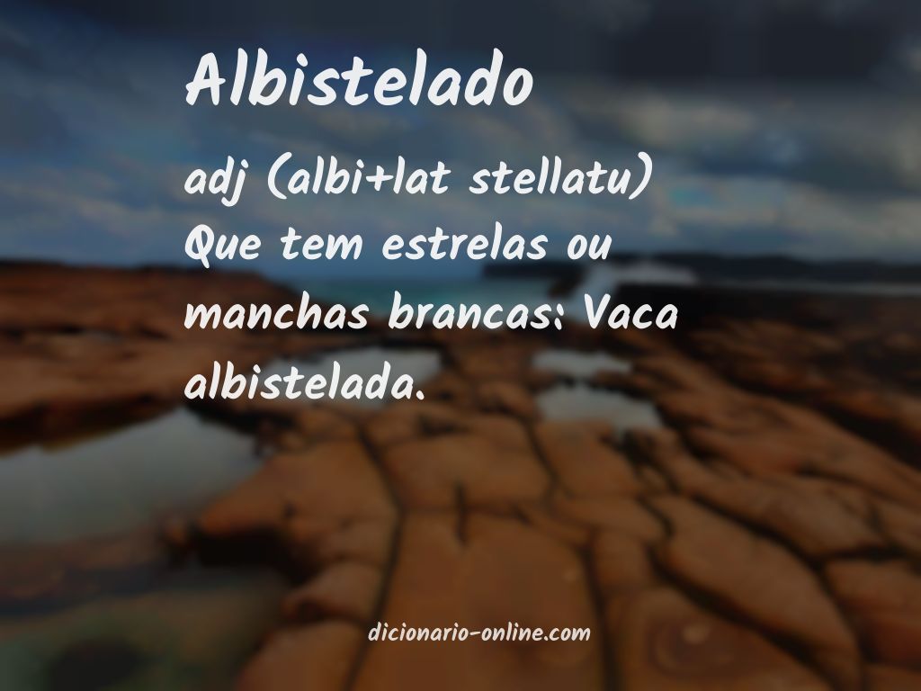 Significado de albistelado