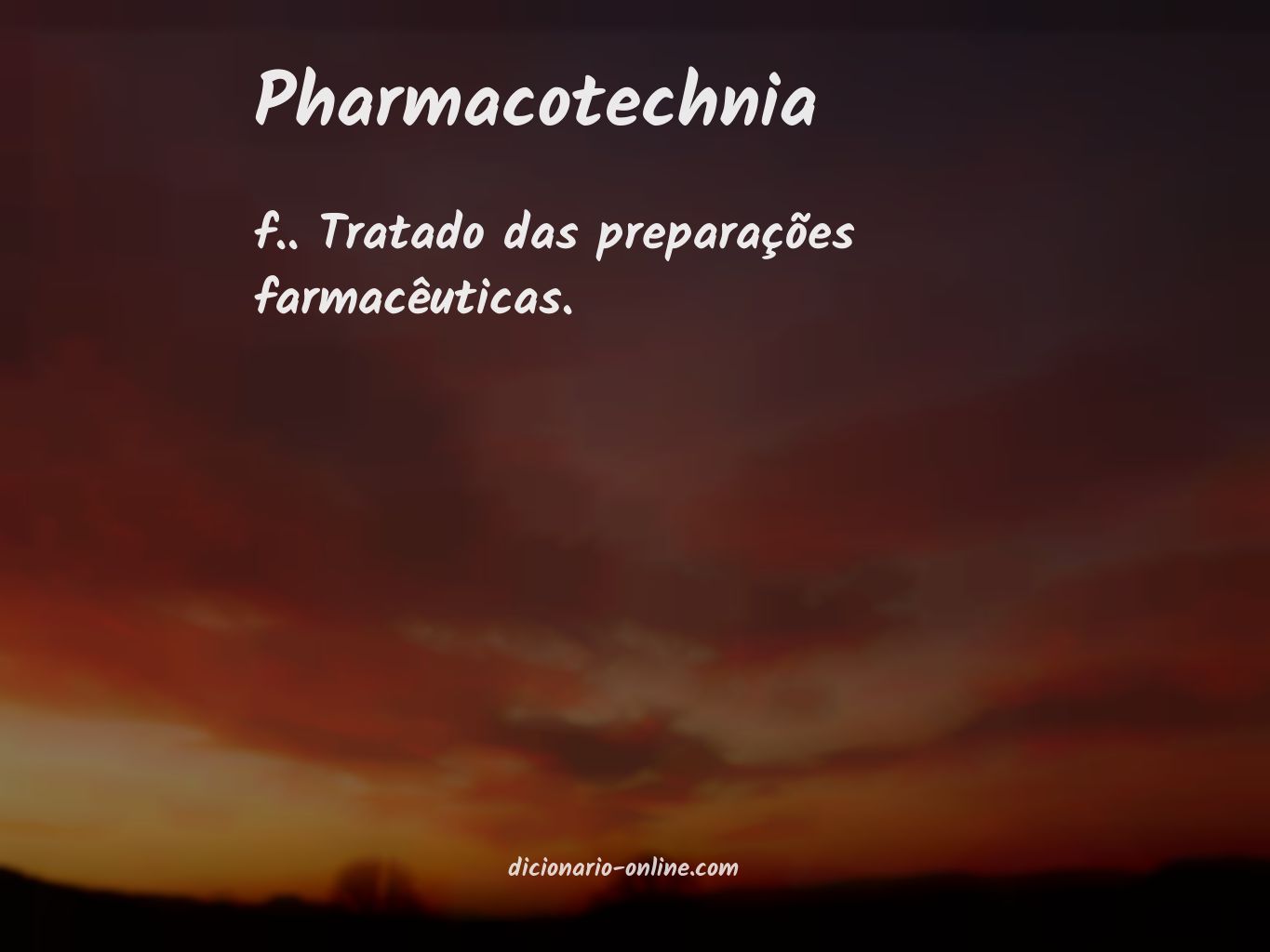 Significado de pharmacotechnia