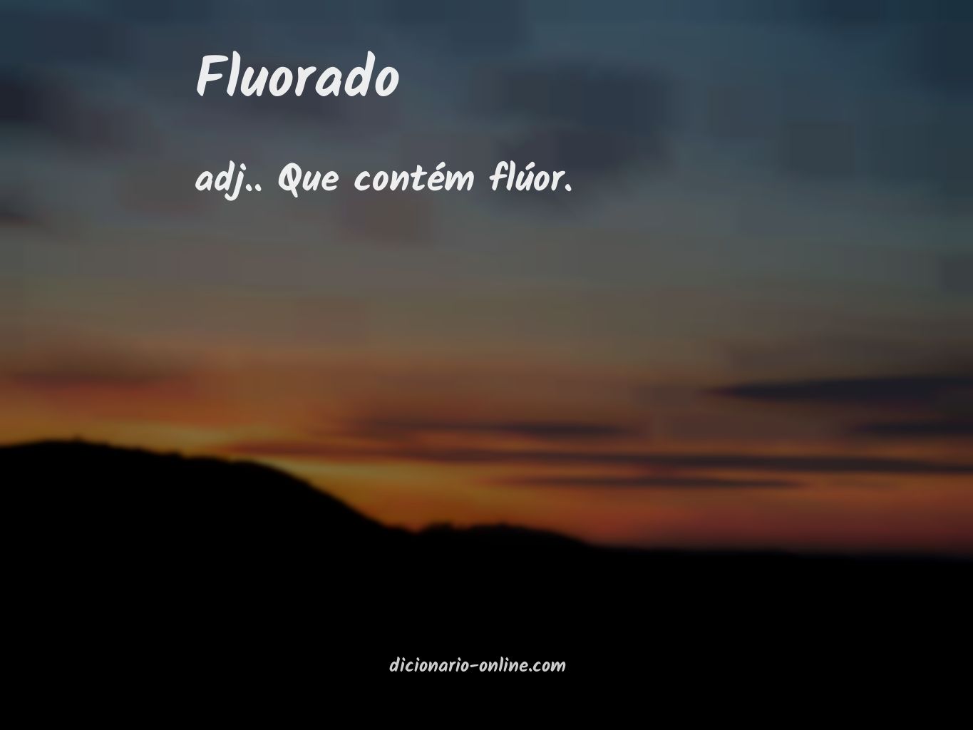 Significado de fluorado