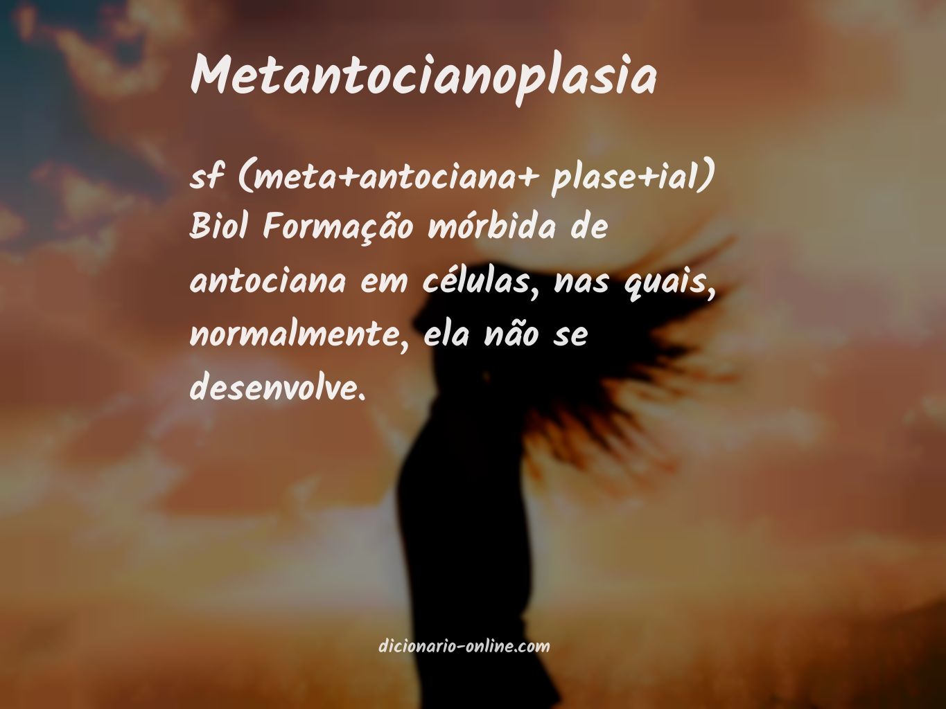 Significado de metantocianoplasia