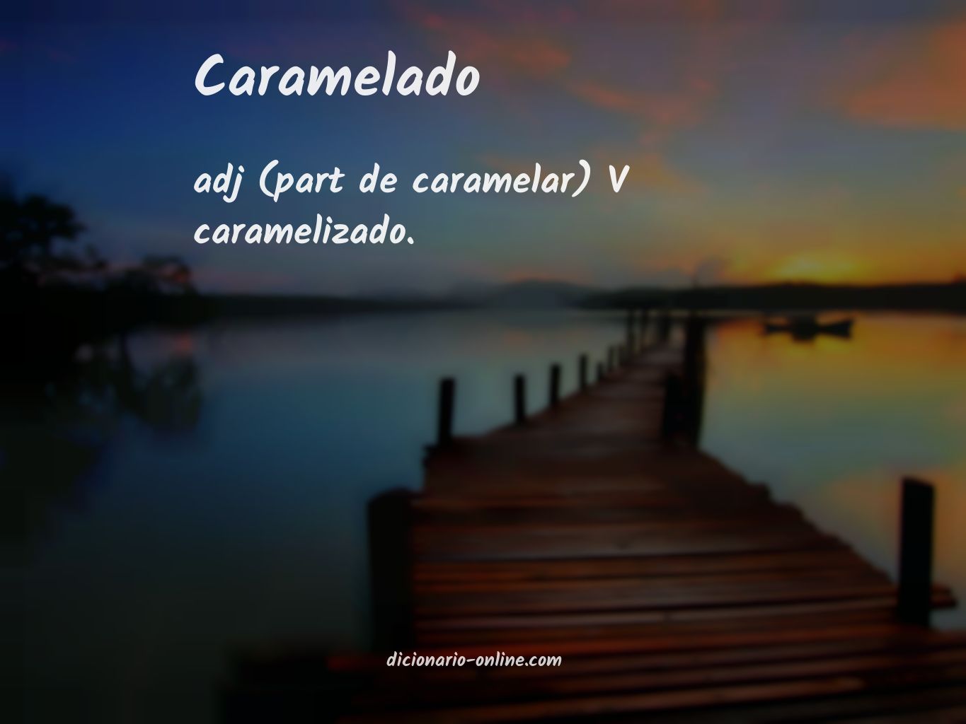 Significado de caramelado