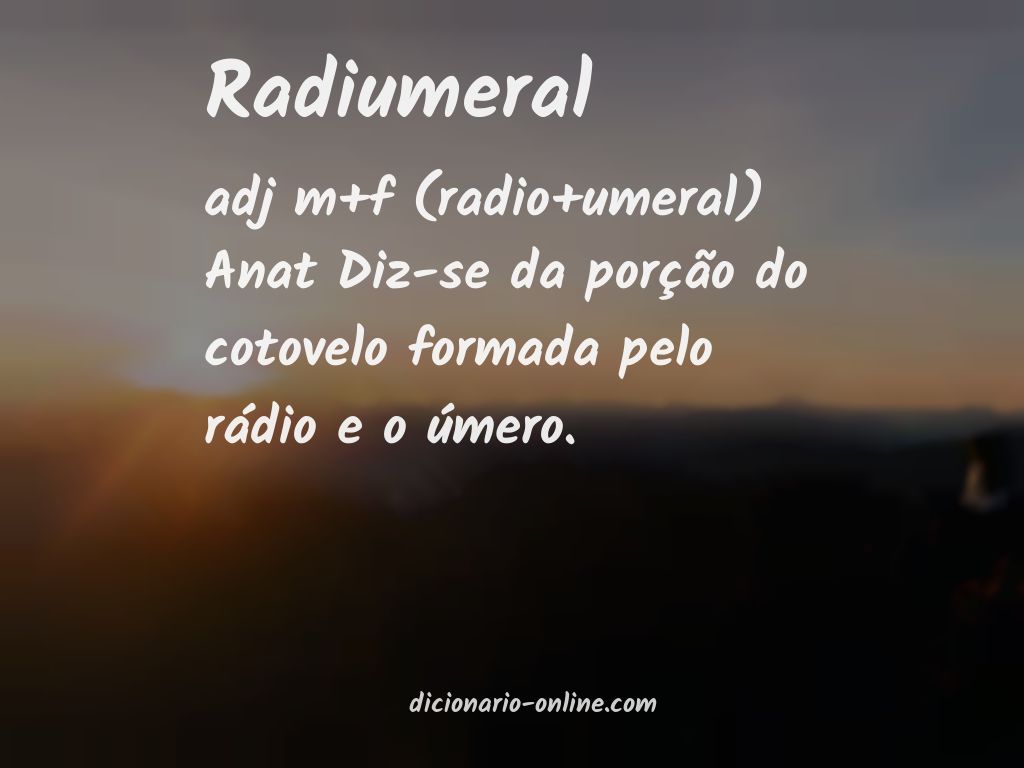 Significado de radiumeral