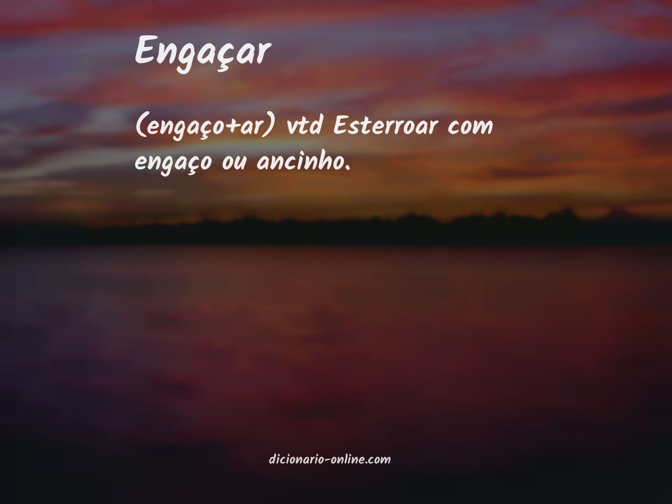 Significado de engaçar