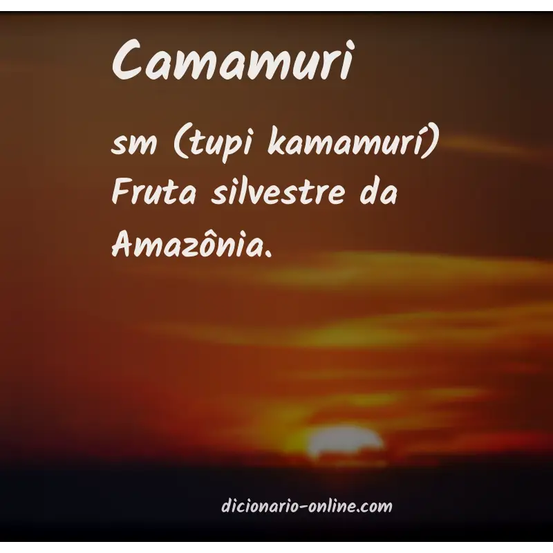 Significado de camamuri