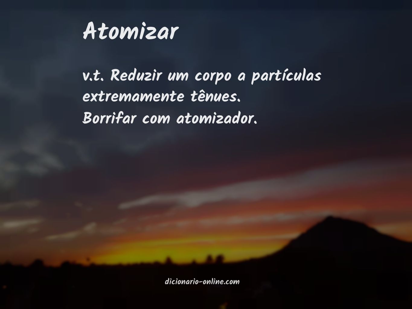 Significado de atomizar