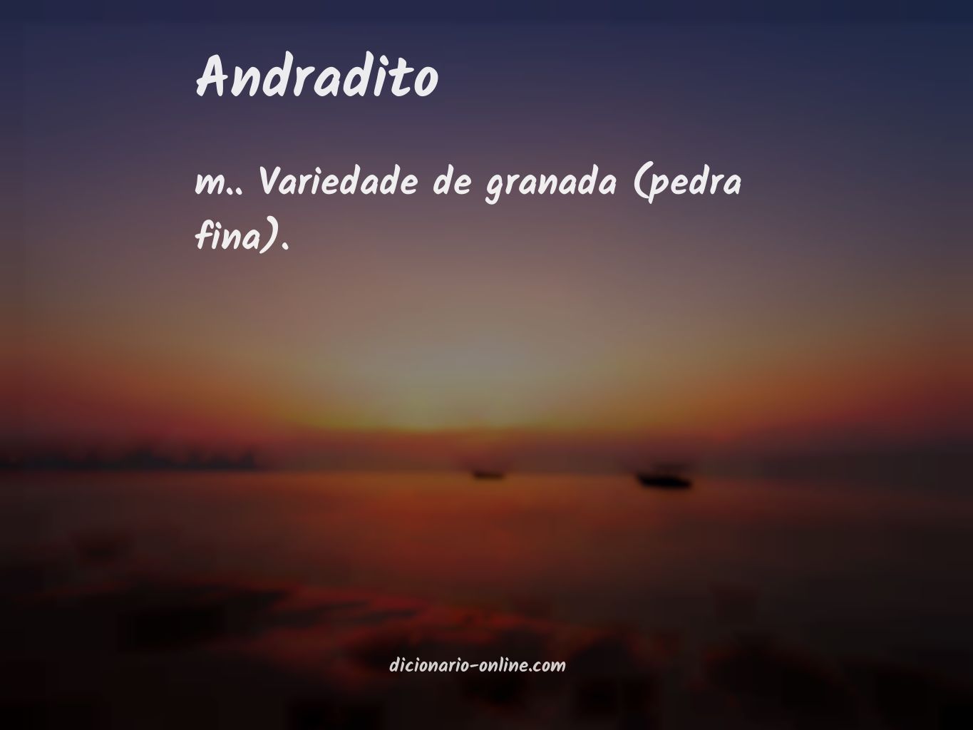 Significado de andradito