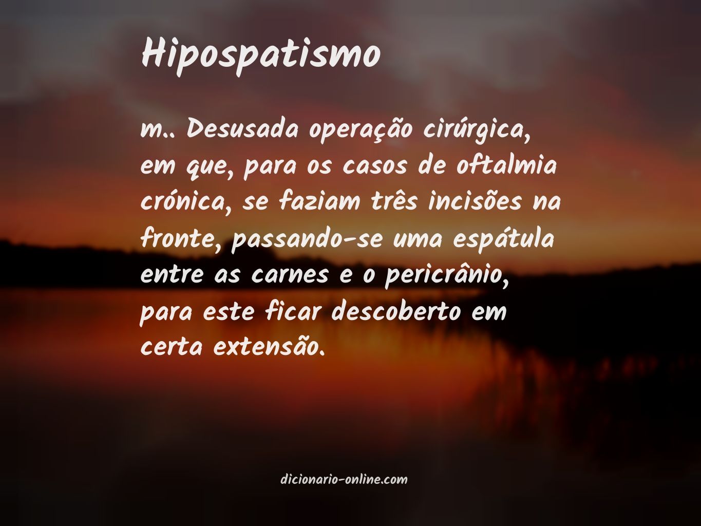 Significado de hipospatismo