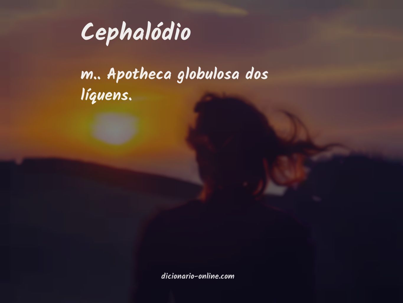 Significado de cephalódio