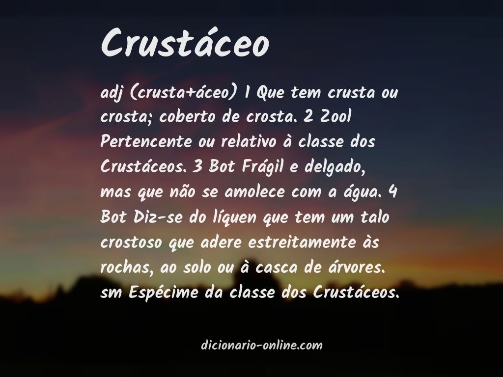 Significado de crustáceo