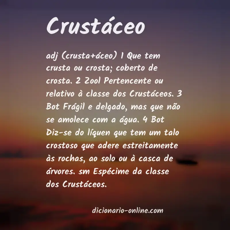 Significado de crustáceo
