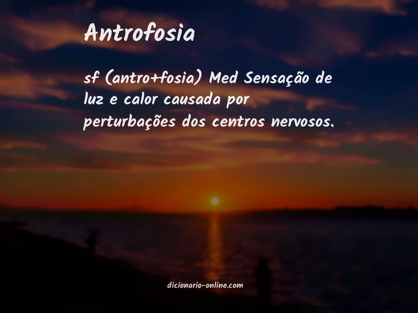 Significado de antrofosia