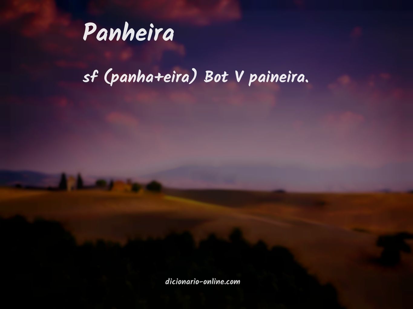 Significado de panheira