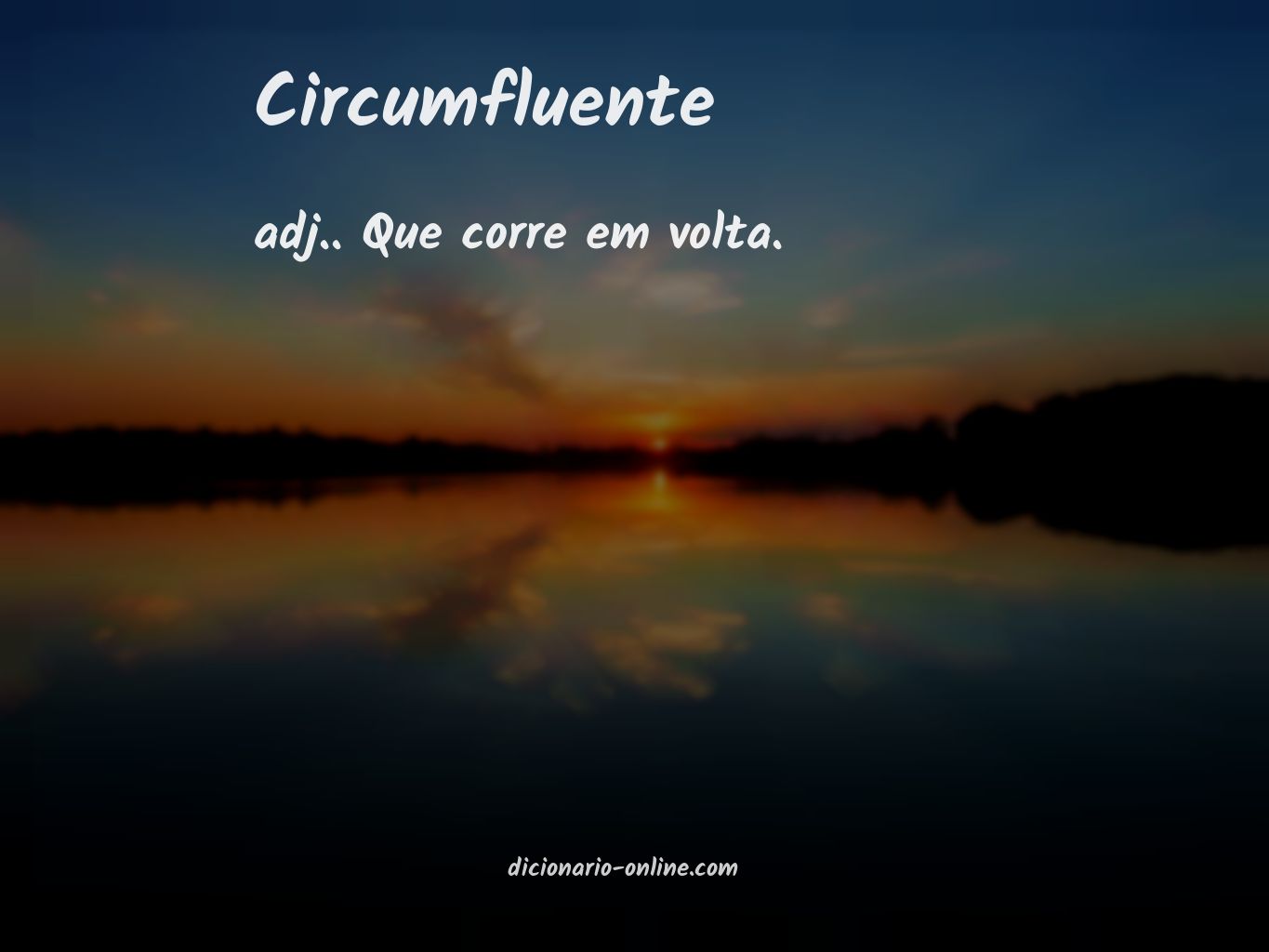 Significado de circumfluente