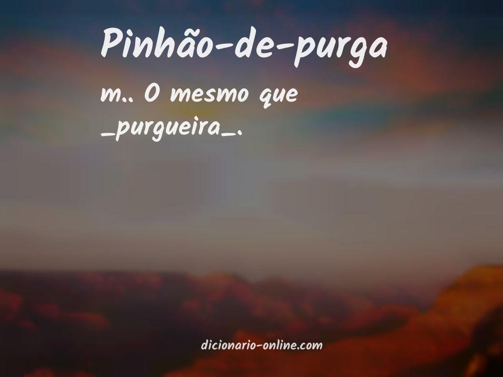 Significado de pinhão-de-purga