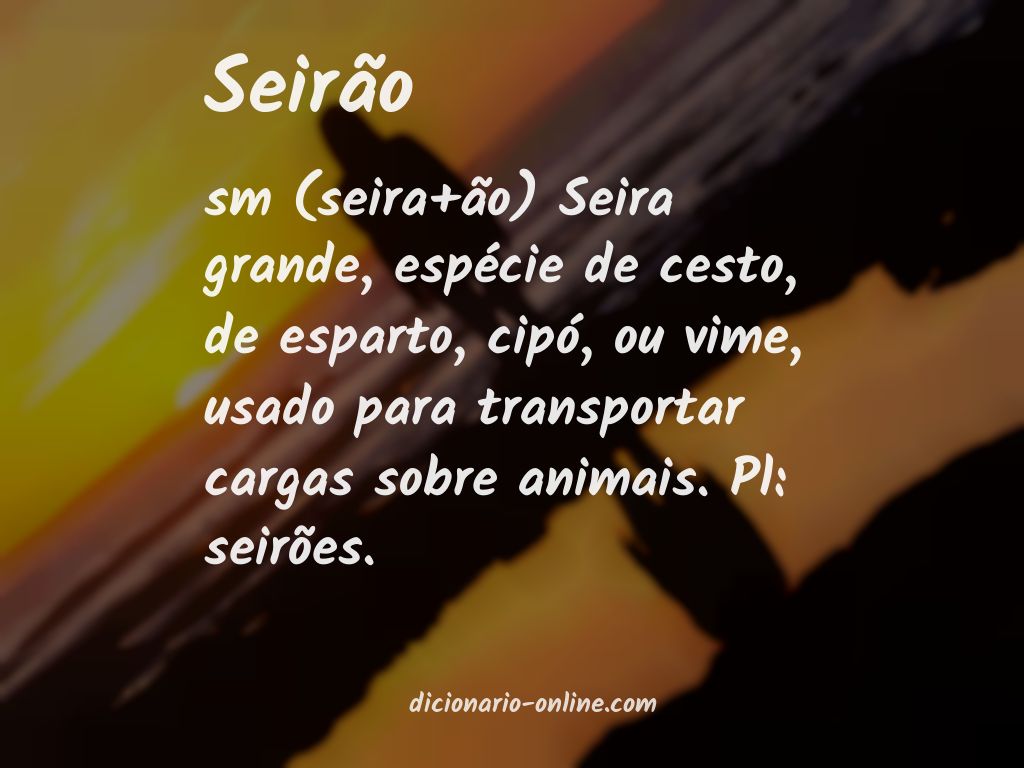 Significado de seirão