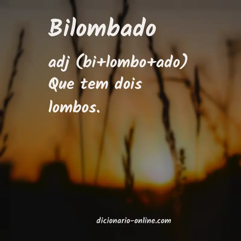 Significado de bilombado