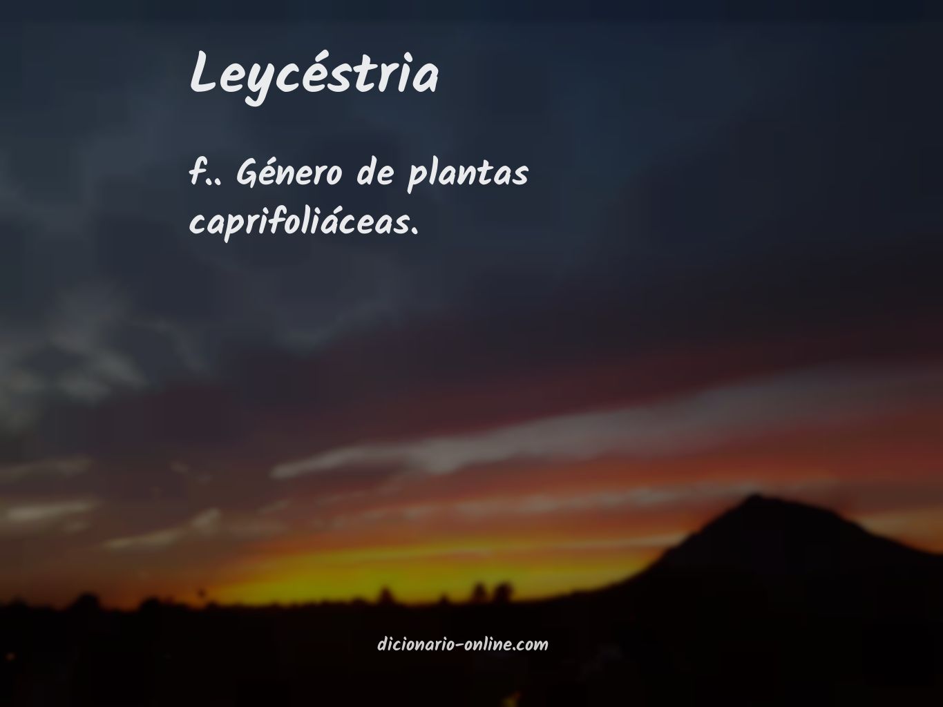 Significado de leycéstria