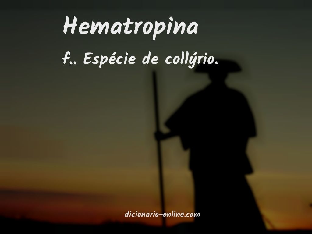 Significado de hematropina