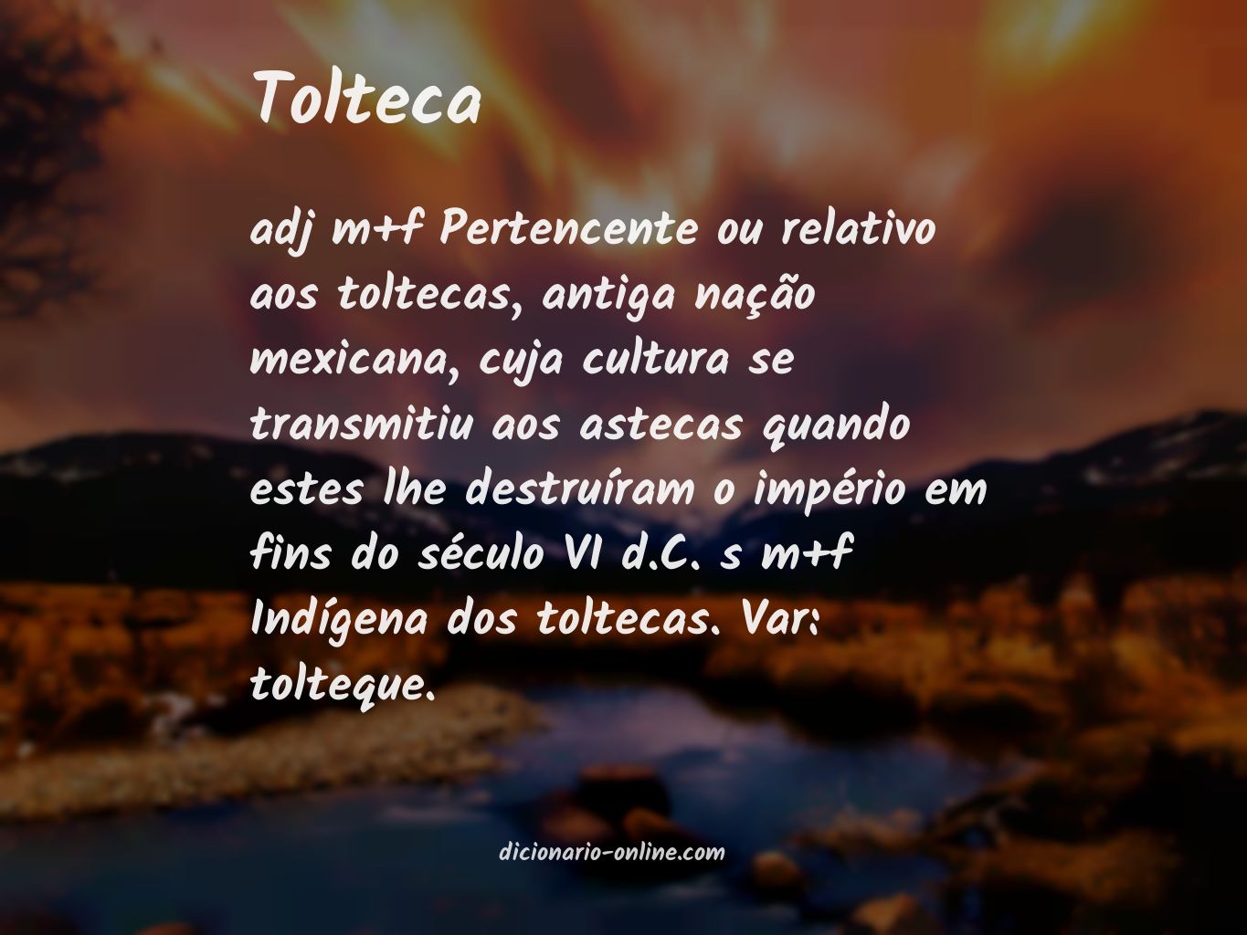 Significado de tolteca