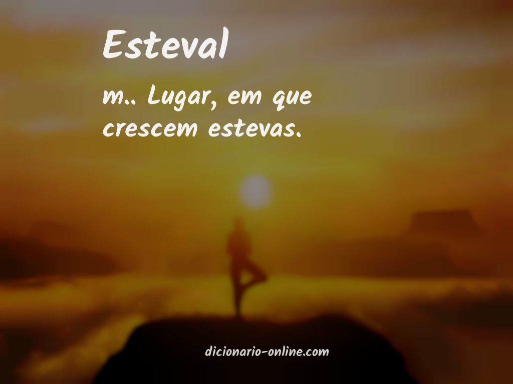 Significado de esteval