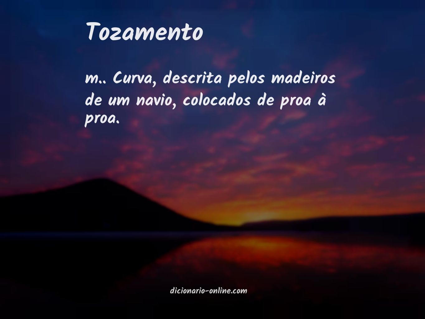 Significado de tozamento