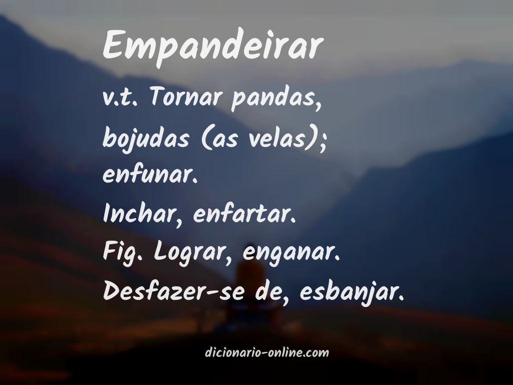 Significado de empandeirar