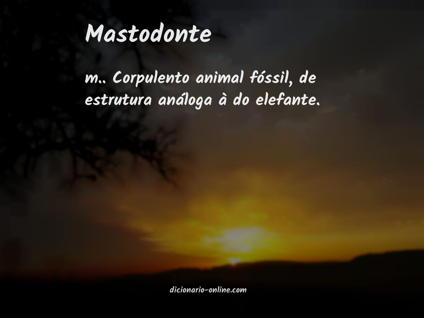 Significado de mastodonte