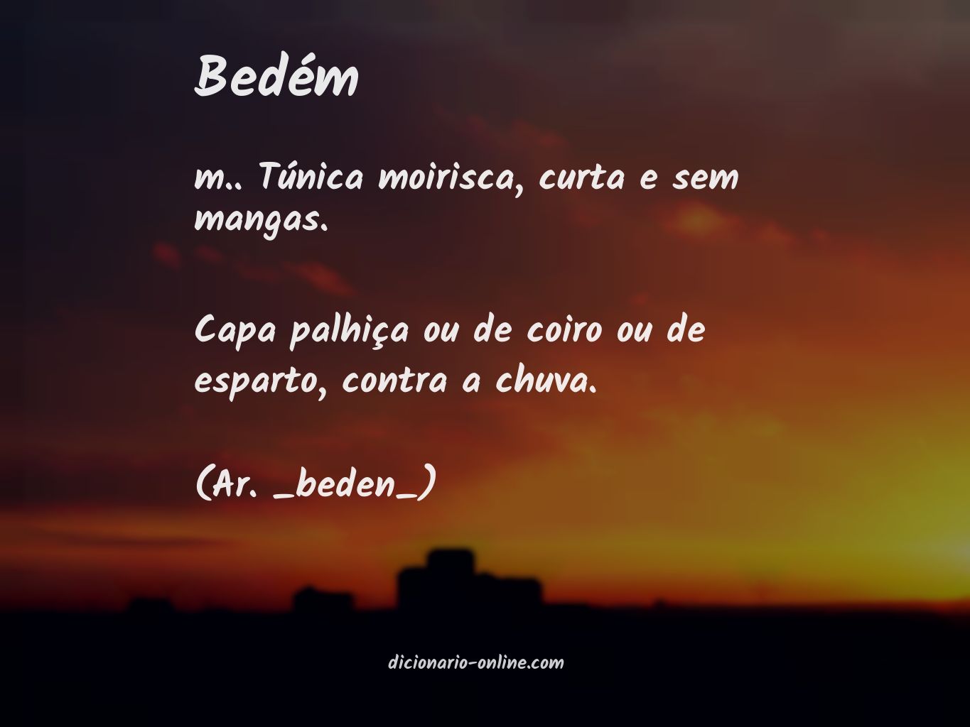 Significado de bedém