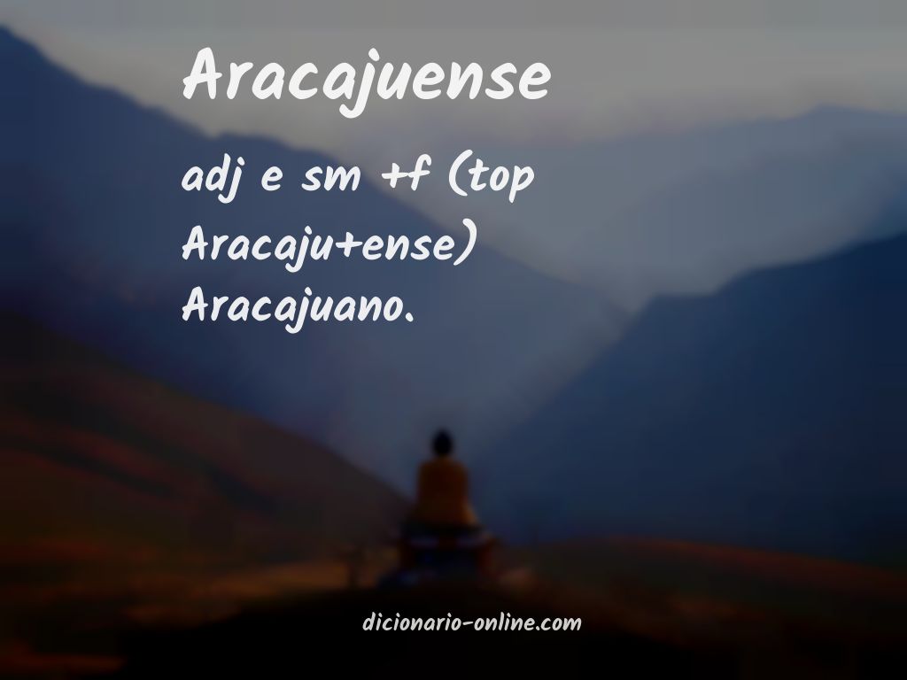 Significado de aracajuense